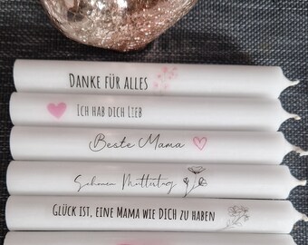 Stabkerzen | Mama | Stabkerze Muttertag | Deko |Geschenk | Muttertagsgeschenk Kerze