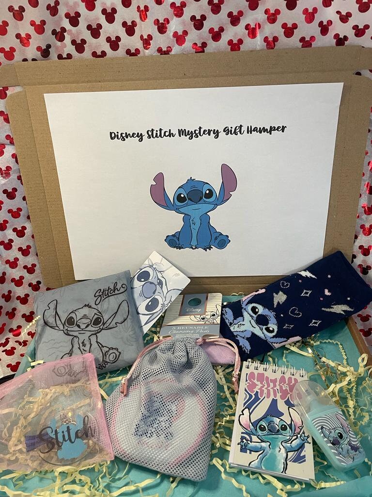 Disney Stitch/angel /for Her/ Personalised Pamper / Stationary / Treat /  Letterbox Gift Set / Birthday /christmas / Personalised Keyring 