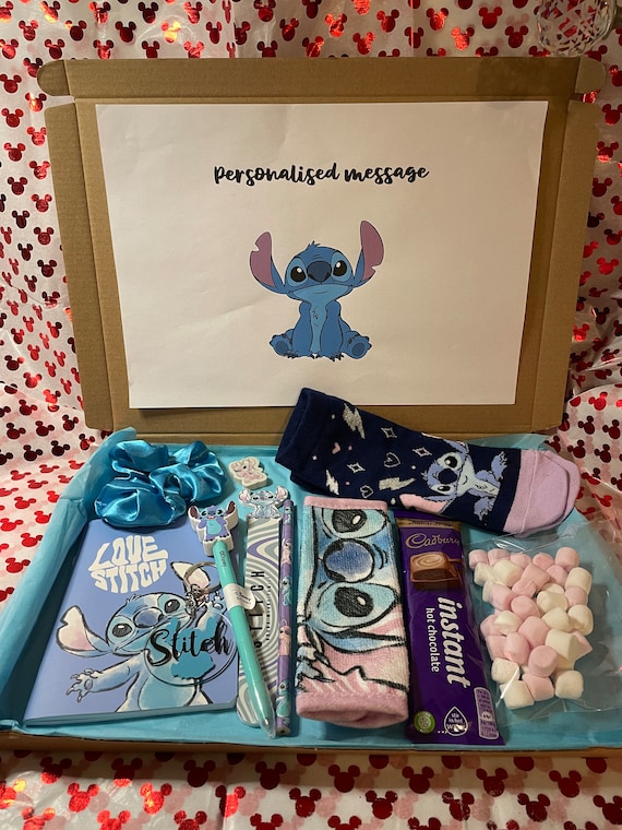 Disney Stitch/Ange/Pour elle/Personnalisé pour choyer / Papeterie / Gâterie  / Coffret cadeau boîte aux lettres / Anniversaire /Noël / Porte-clés  personnalisé -  France