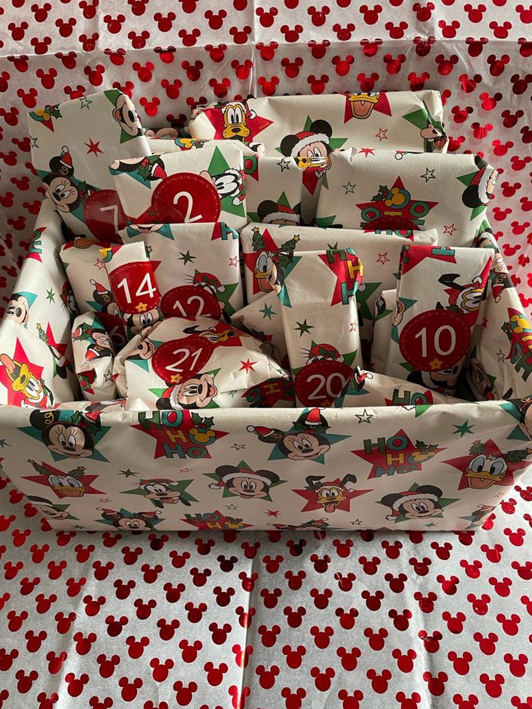 Disney Christmas 24 Day Advent Box/disney Advent Calendar for Etsy UK