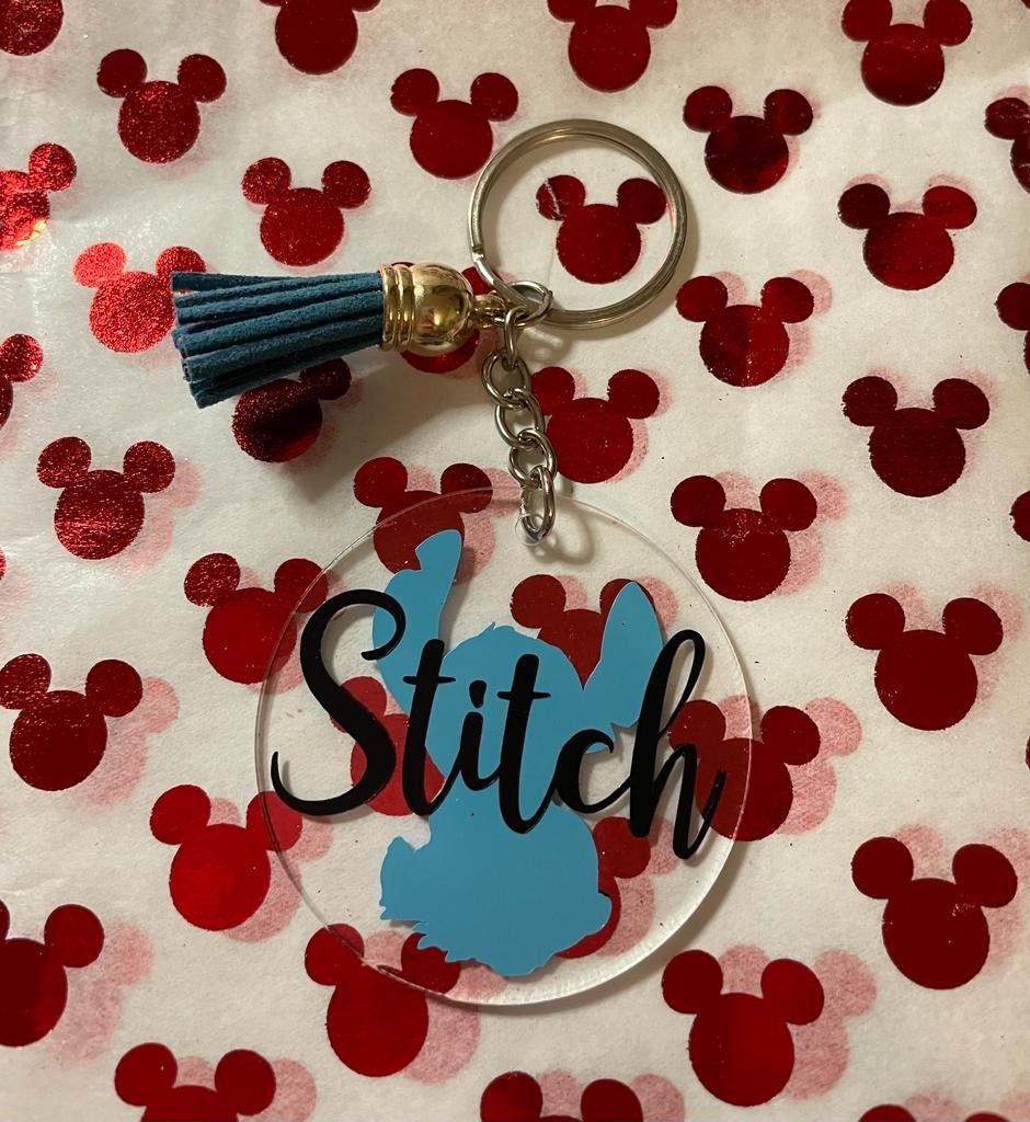 Disney Stitch/angel /for Her/ Personalised Pamper / Stationary / Treat /  Letterbox Gift Set / Birthday /christmas / Personalised Keyring 