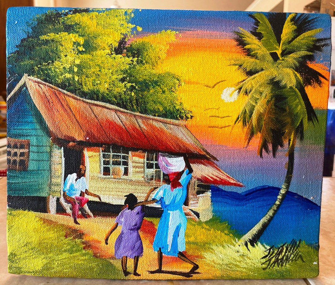 Original VIBRANT Jamaican Painting by J. jerome Taylor - Etsy