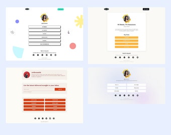 Link In Bio Template - Bundle of 4 (Built with Systeme.io)