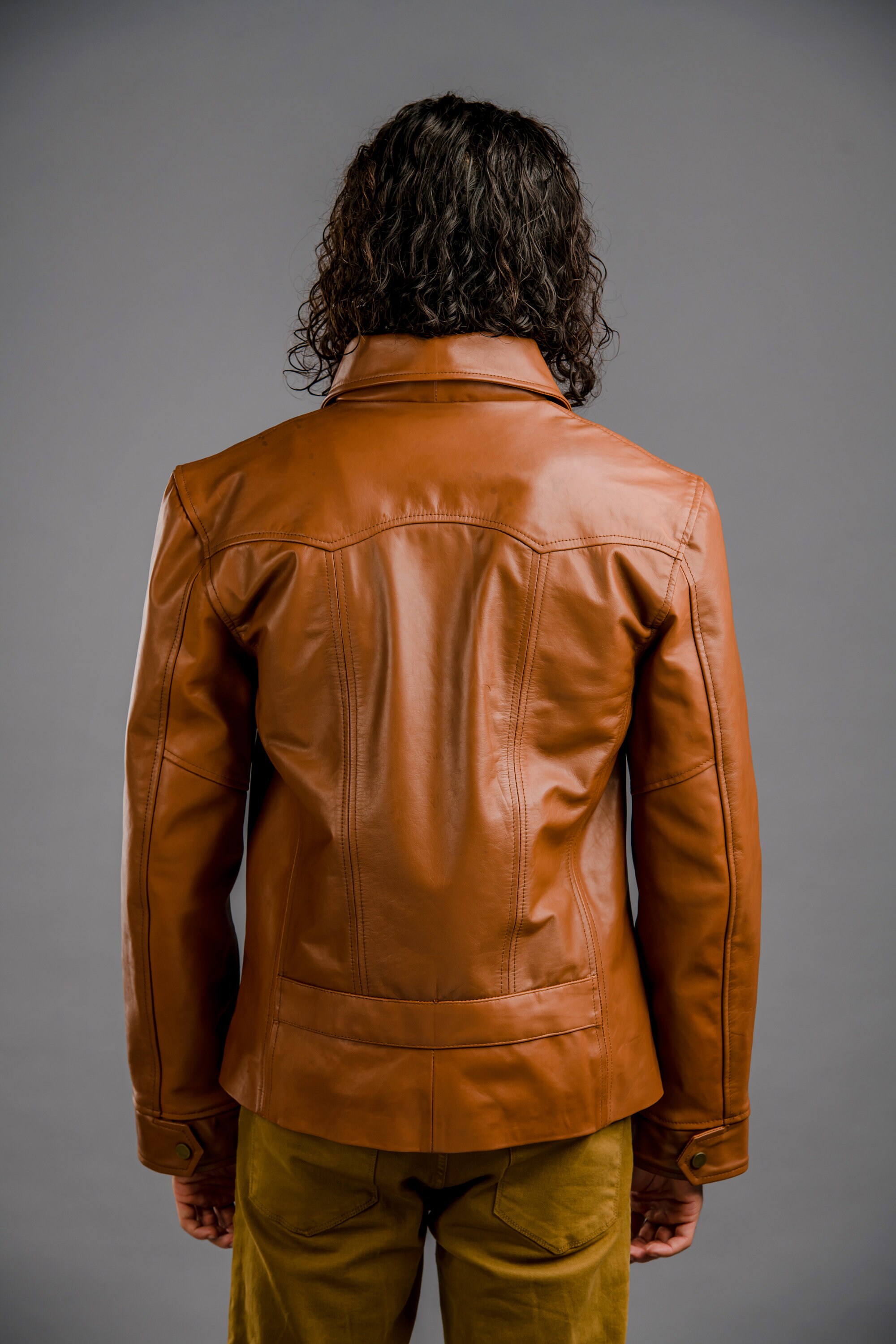 Vintage Leather Jacket, Men Leather Jacket, Classic 1960s, 1950, 1990