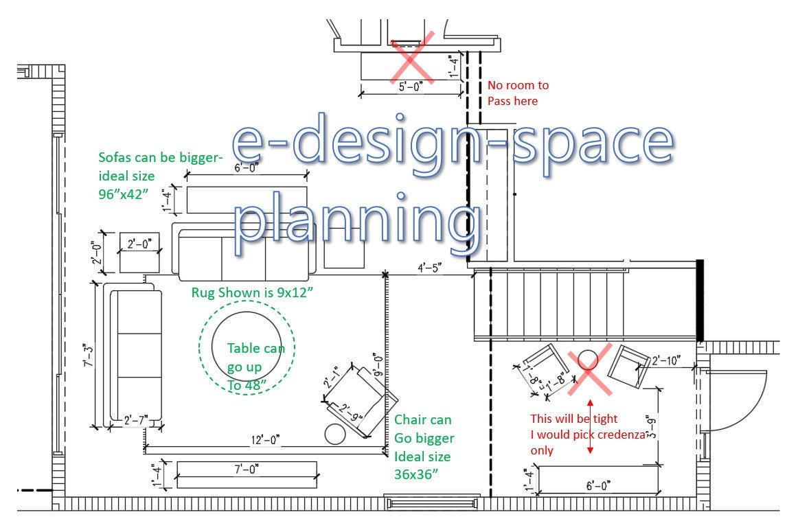 Custom Furniture Layout Space Planning Floor Plans -1 Room/area - Etsy