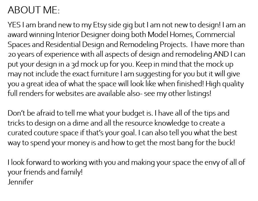 E Design Virtual Interior Design TV Wall Only - Etsy