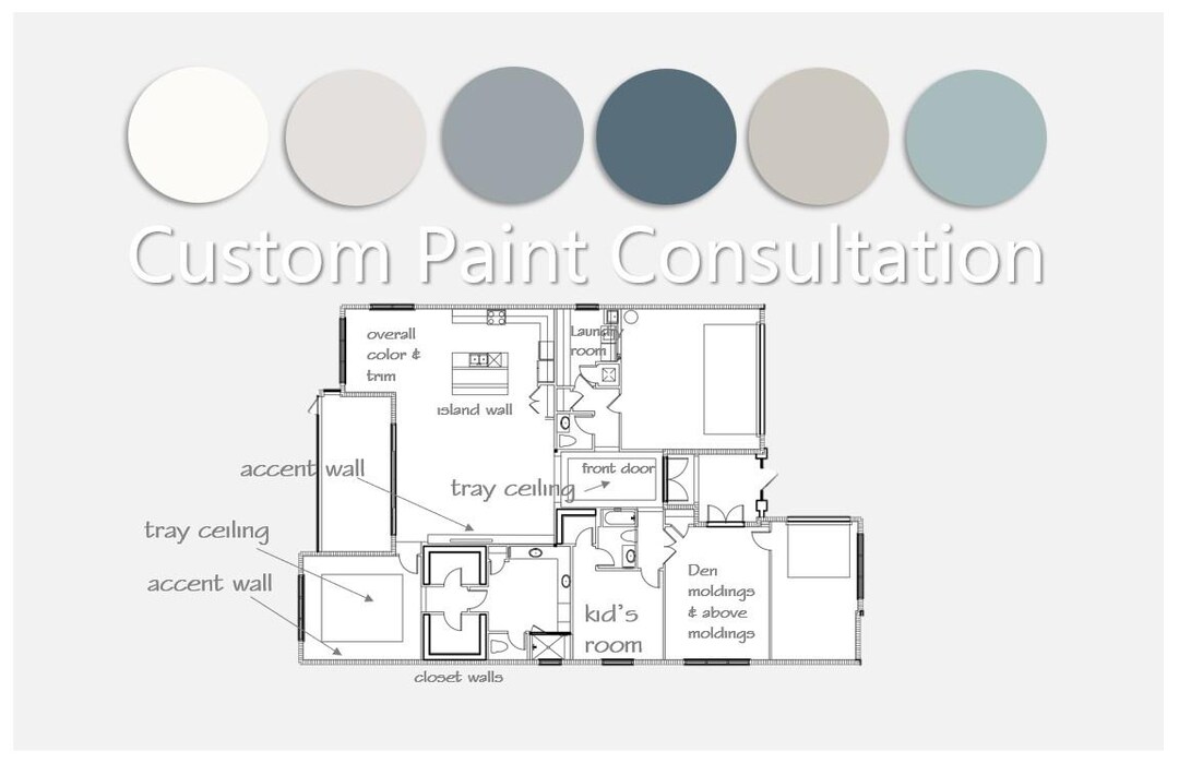 Interior Paint Custom Consultation E-design for Your Home - Etsy