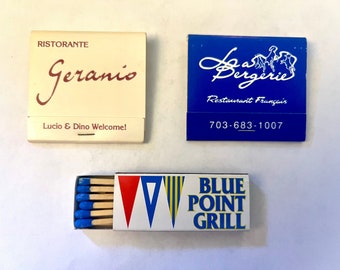 Alexandria Virginia Vintage Matchbooks