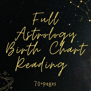 Full Astrology Birth Chart Reading, Detailed Natal Personal Analysis, Personalized Birthday Gift for Him, for Her, Past life, Numerology