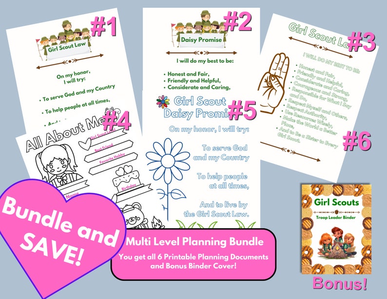 Girl Scout Law Printable Poster Practice the Girl Scout Law - Etsy
