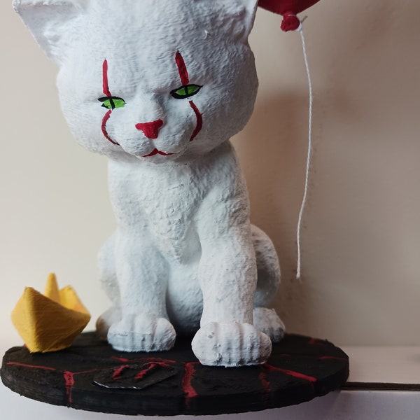 Pennywise Cat Stephen King IT 3d printed statue