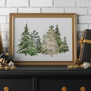 Christmas Tree Wall Print | Christmas Digital Download | Holiday Decor | Christmas Printable Wall Art | Christmas Wall Art | Xmas Print