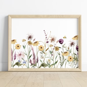 Wildflower Printable Wall Art | Flowers Digital Print | Bedroom Wall Decor | Botanical Wall Art | Spring Wall Art | Summer Flowers | Gallery