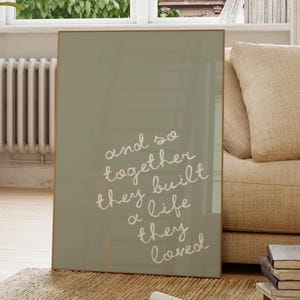 Salbei Wandkunst | Paar Zitat druckbare Kunst | Jahrestag Geschenk Paar | Paar Digitale Wandkunst | Sage Schlafzimmer Zeichen | Typografie Druck