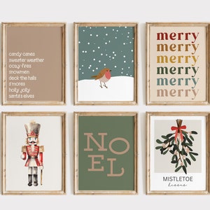 Christmas Gallery Wall Art | Christmas Digital Download | Holiday Decor | Christmas Printable Wall Art | Christmas Printable | Xmas Print