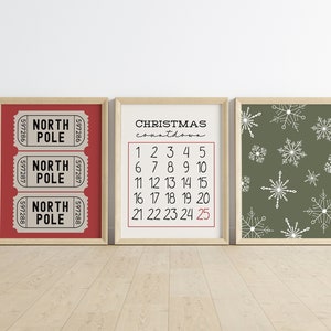 Christmas Wall Art Prints | Christmas Prints | Holiday Decor | Christmas Printable Wall Art | Christmas Art | Xmas Print | Digital Download