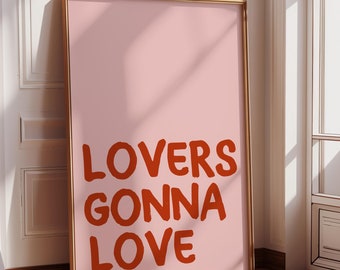 Romantic Modern Valentines Day Printable | Heart Wall Decor | Digital Download | Valentines Day Decor | Love Wall Art | Couples Wall Decor