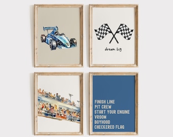 Jungen druckbare Kunst | Kinderzimmer Kunstdrucke | Jungen Zimmer Dekor | Auto Kunstdrucke | Jungen Poster | Junge Zimmer Cars Dekor digitaler Download