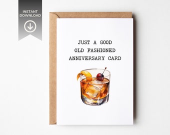 Anniversary Digital Card | Funny Anniversary Card | Greeting Cards Handmade | Anniversary Card for Husband | Anniversary Gift | Blank Inside