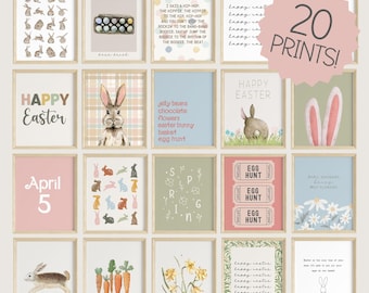 Easter Printable Wall Art | Mega Bundle | Easter Digital Art | Easter Decorations | Easter Gift | Spring Wall Art | Easter Prints