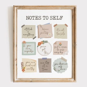 Inspirational Wall Decor | Motivational Wall Art | Office Wall Art | Home Office Decor | Mental Health Prints | Motivational Poster Prints