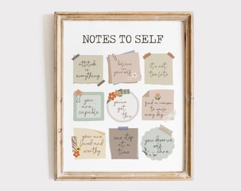 Inspirational Wall Decor | Motivational Wall Art | Office Wall Art | Home Office Decor | Mental Health Prints | Motivational Poster Prints