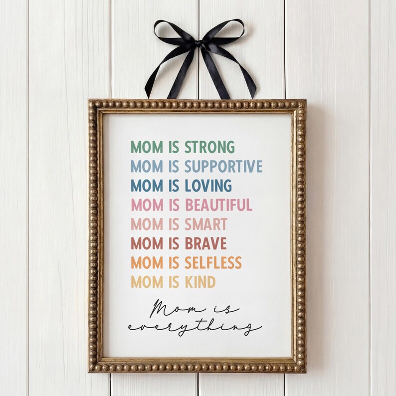Mothers Day Printable Art Mothers Day Gift Digital Prints Printable ...