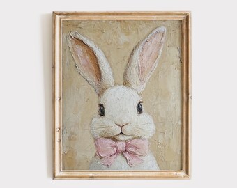 Osterhase Gemälde | Frühling Wall Art (Digitaler Download)