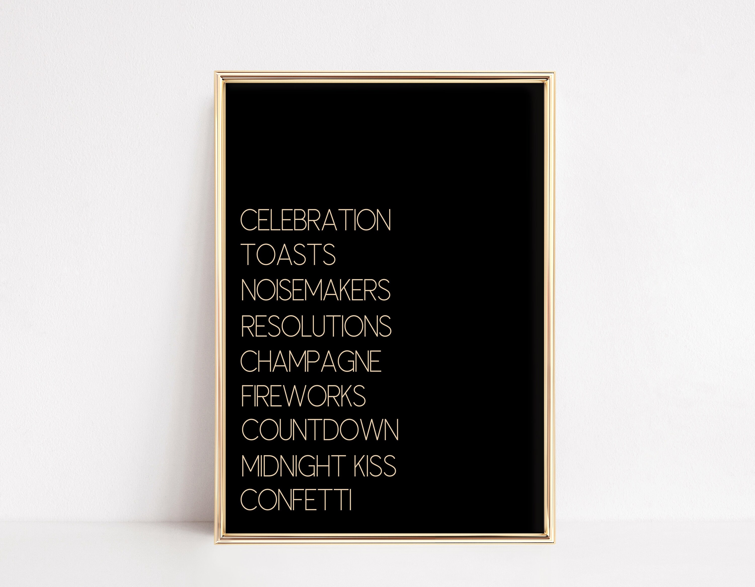 New Years Eve Holiday Decor Set of 6 | New Years Eve Decor | New Year