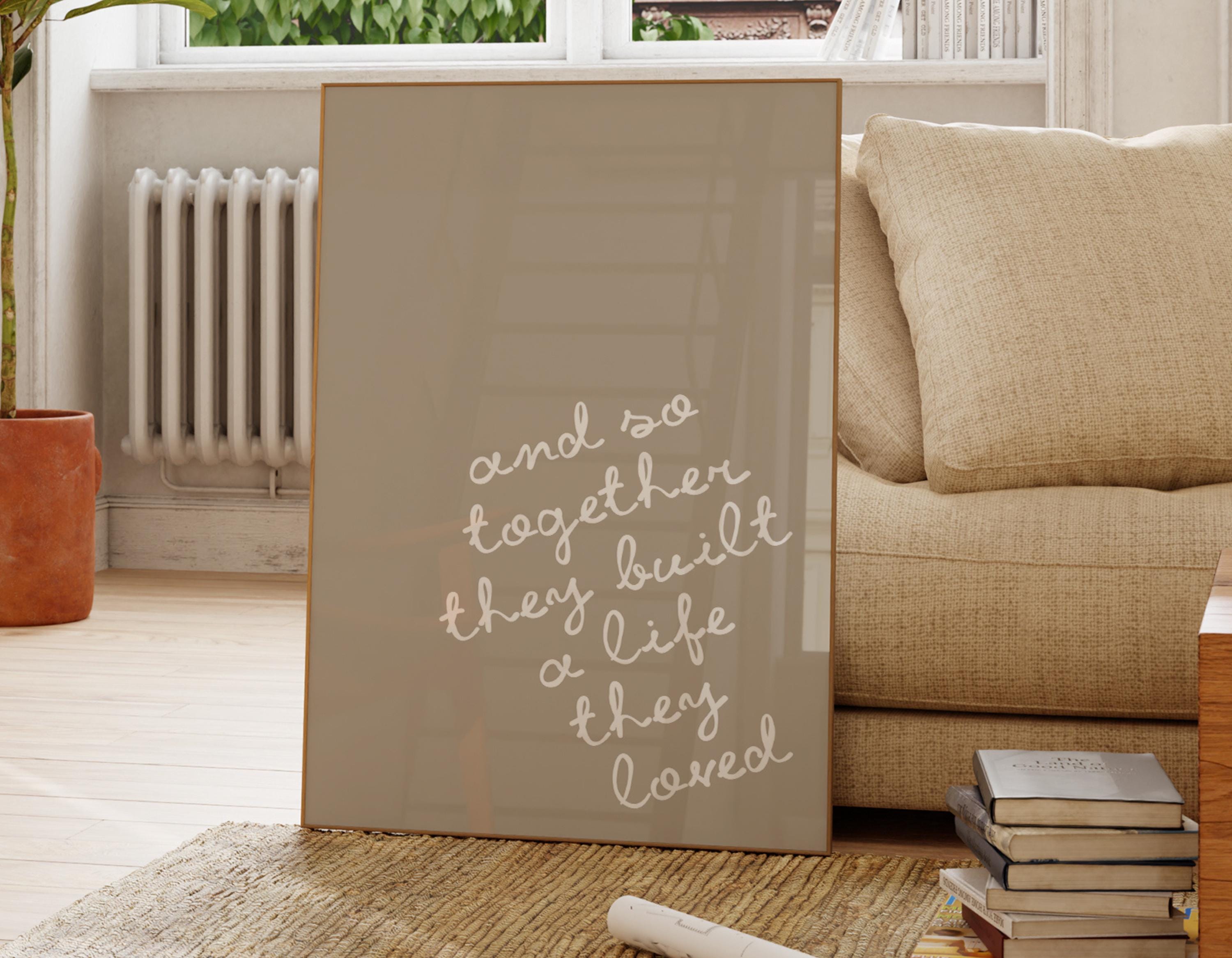 Couple Quote Printable Art | Anniversary Gift Couple | Couple Digital Wall Art | Bedroom Sign | Over the Bed Signs | Farmhouse Wall Decor