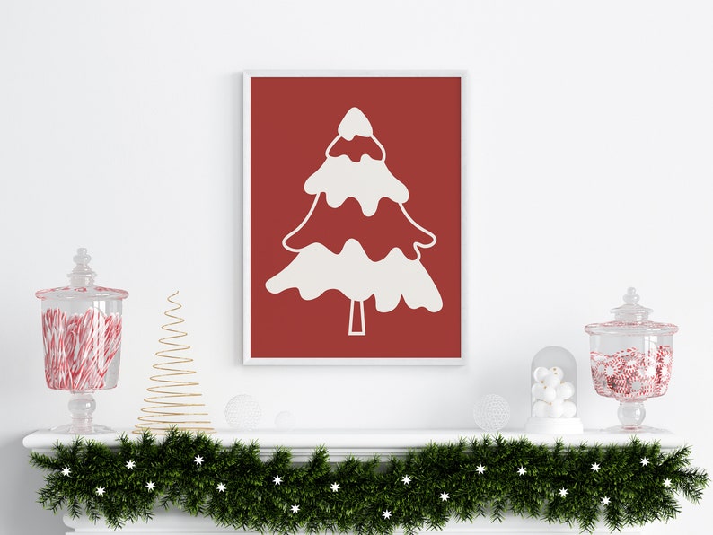 Christmas Wall Decor Christmas Printable Wall Art Holiday Decor Christmas Decor Digital Download Christmas Prints Xmas Prints image 2