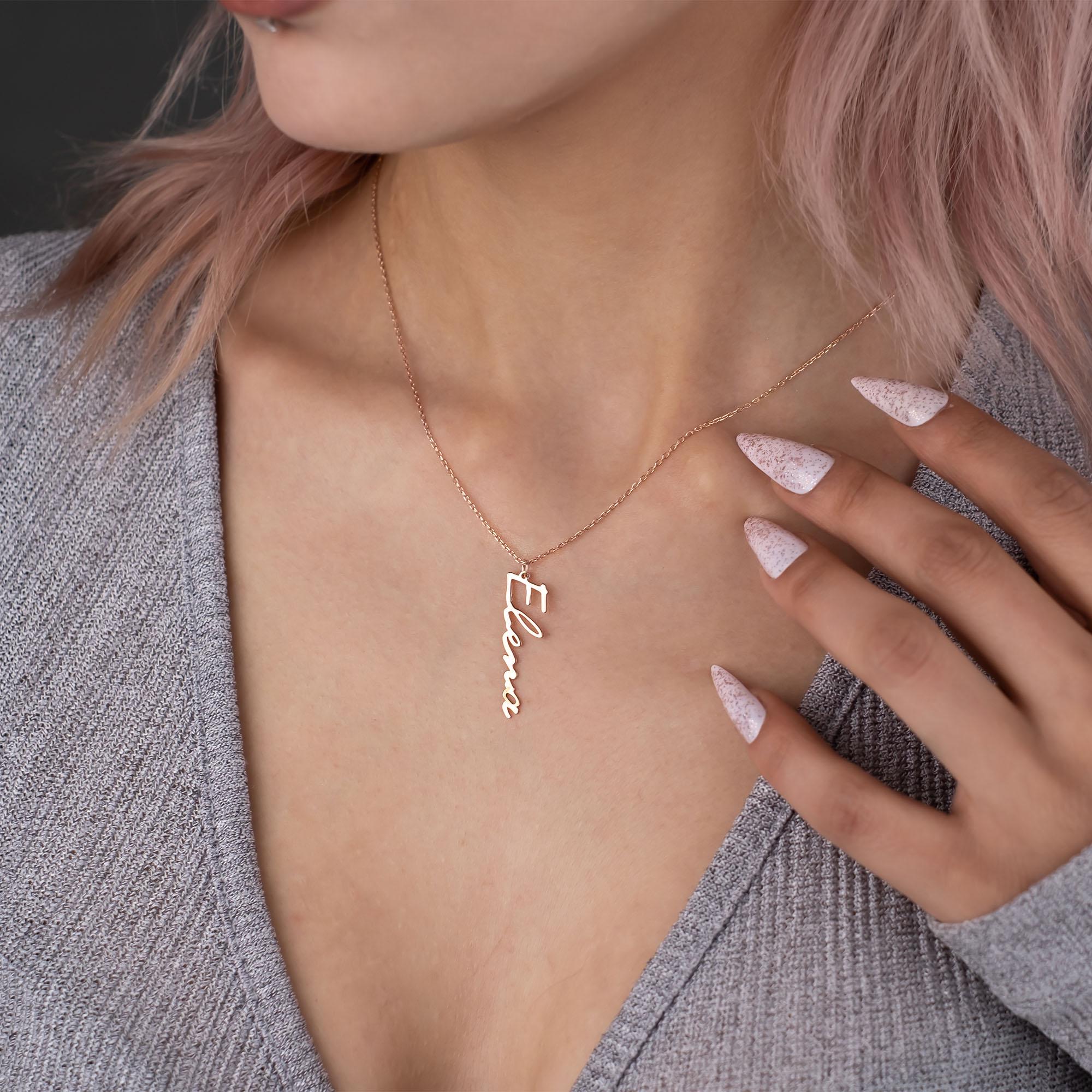 【Grace Personalized】ELENA NAMEネックレス Elena Name Necklace - Etsy
