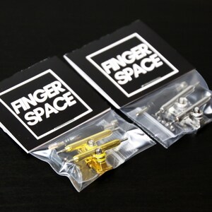Professional Fingerboard Trucks in 34mm & 32mm with Lock Nuts, Screws, and Tool | Great for New and Returning Fingerboarders | Budget Trucks