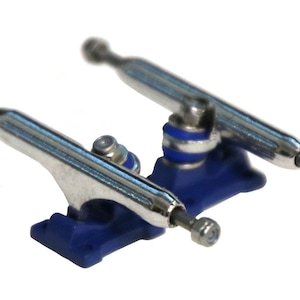 Professional Fingerboard Trucks - 34mm Dual Color Trucks - Colorway Space Trucks with Lock Nuts, Screws, and Tool | Upgrade Your Setup