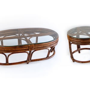Rattan Coffee & Side Tables (Set)