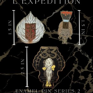 L’Expedition Clair Obscure Enamel Pins Series 2 Monoco Pin Noco gestral Pin paintress Pin