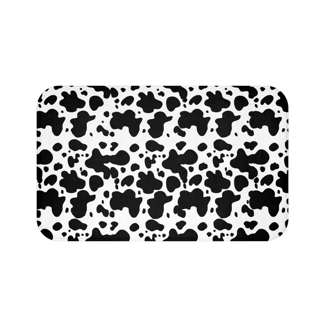 Cow Print Rug, Cow Print, Cute Cow Bath Mat Etsy