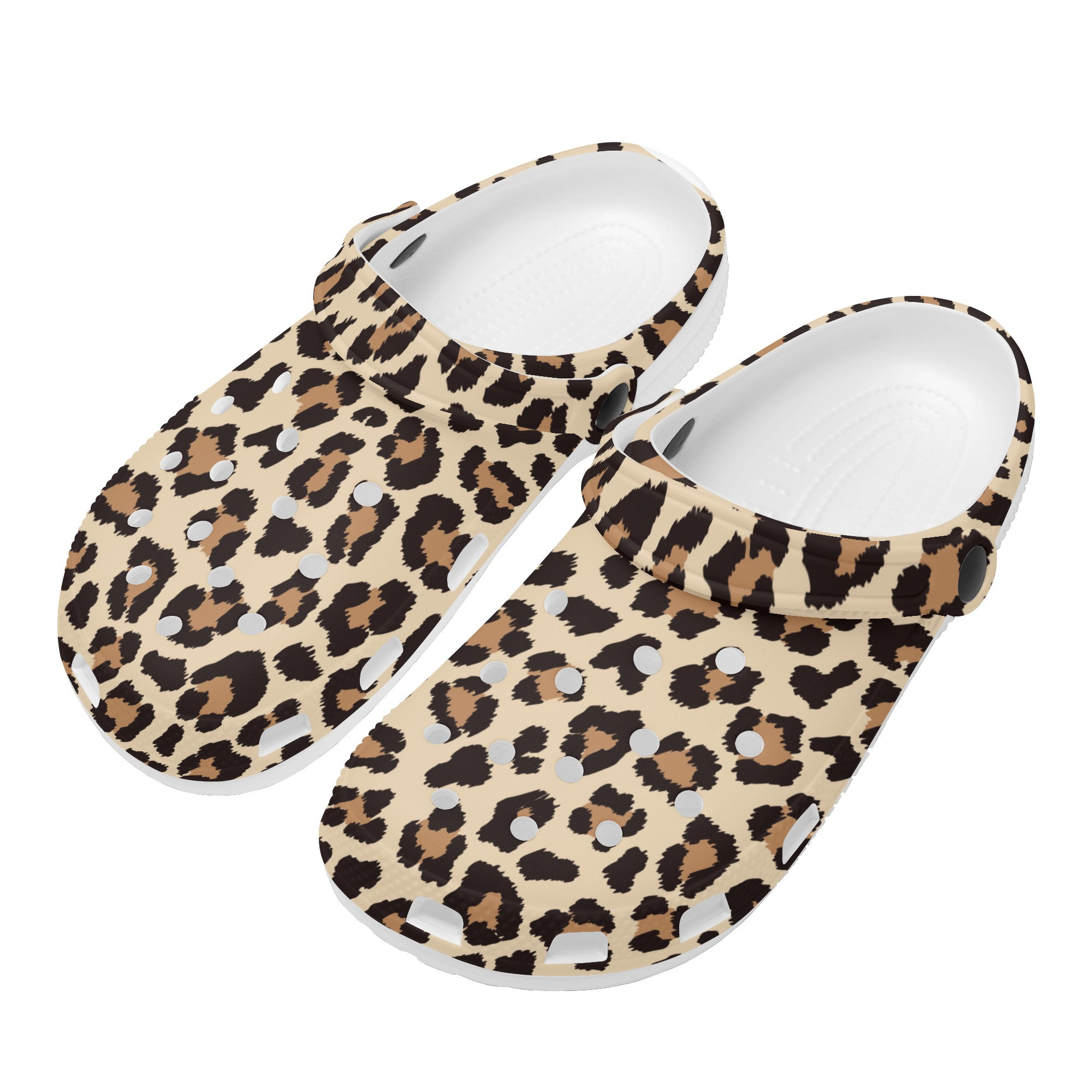 Leopard Work Clogs Leopard Print Clogs Animal Print Clogs Women Clogs sold by Denny ...