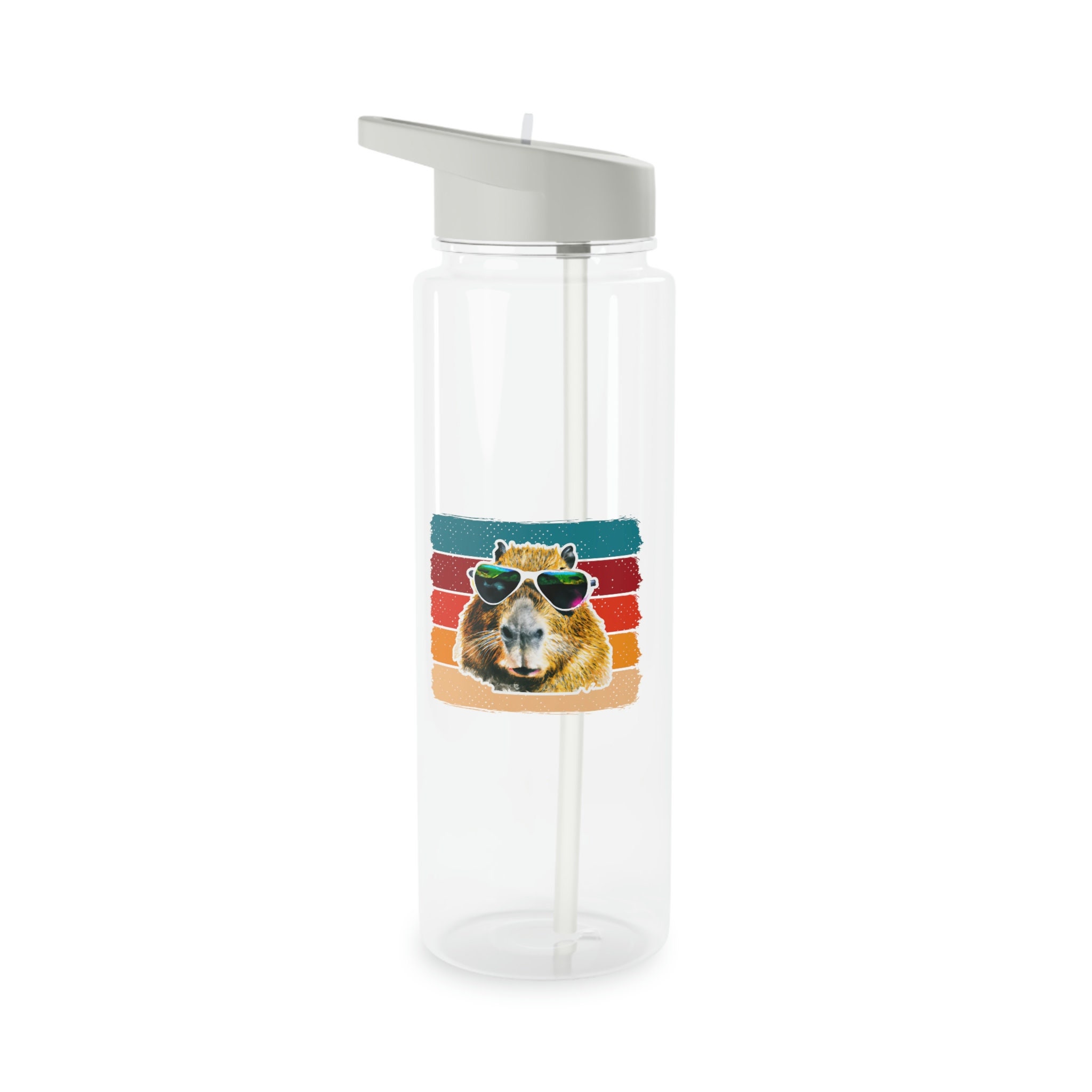 thumbnail image 2 of Capybara Water Bottle 500ml, Cute Insulated Stainless Steel With Lid 2 of 12