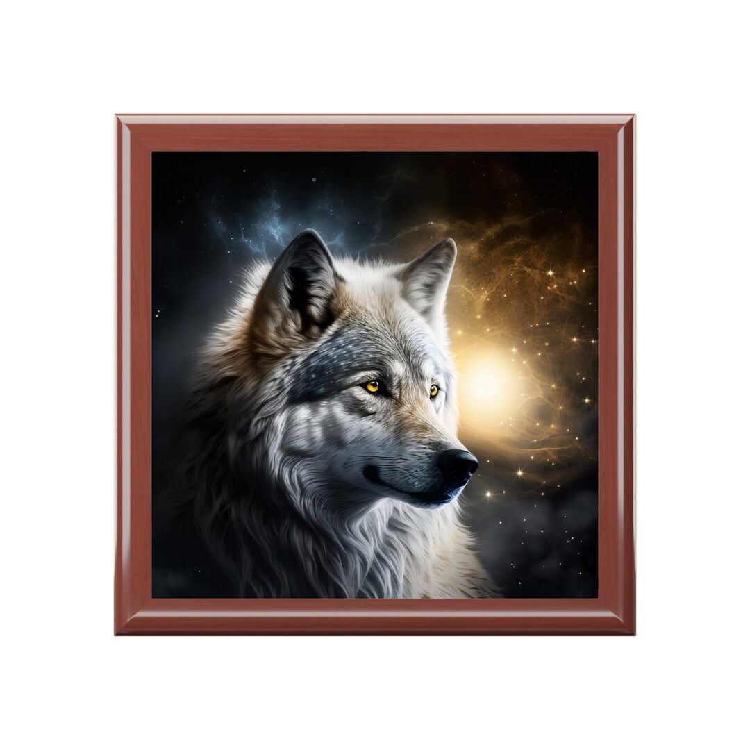 Wolf Jewelry Box Etsy