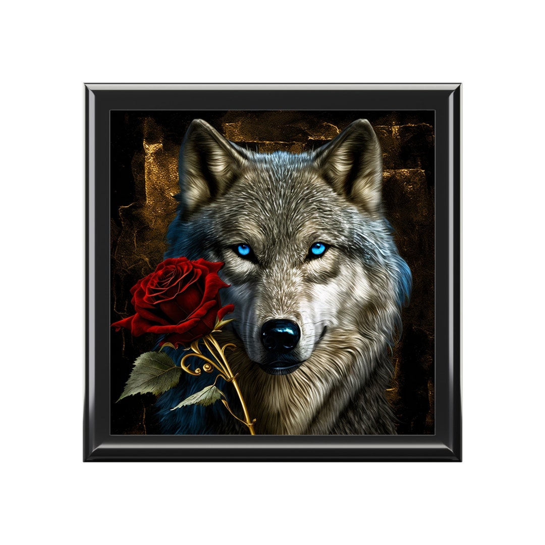 Wolf Jewelry Box Etsy
