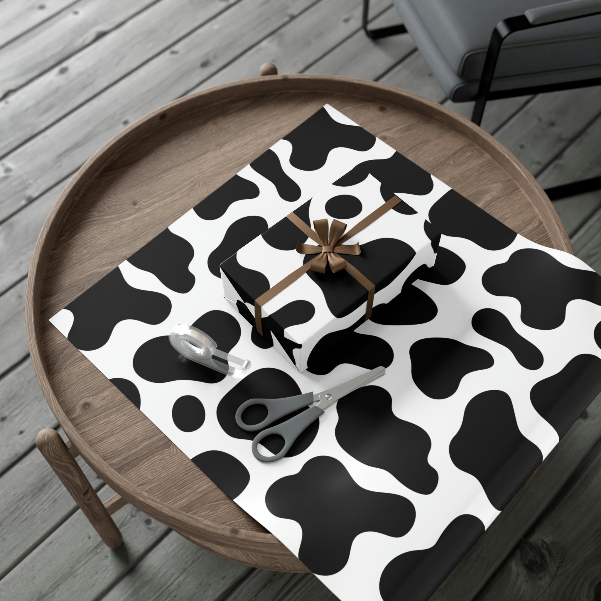 Cow Print Wrapping Paper, Cow Print, Cow, Gift Wrap Papers 