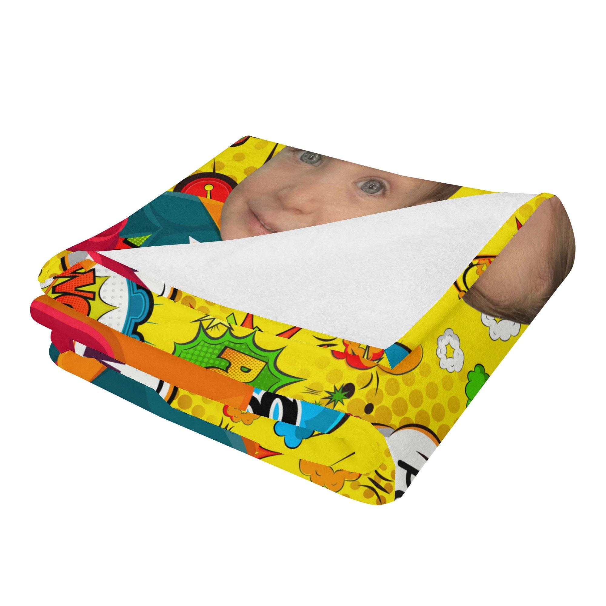 Super Hero Blanket Customizable Blanket Long Vertical Etsy