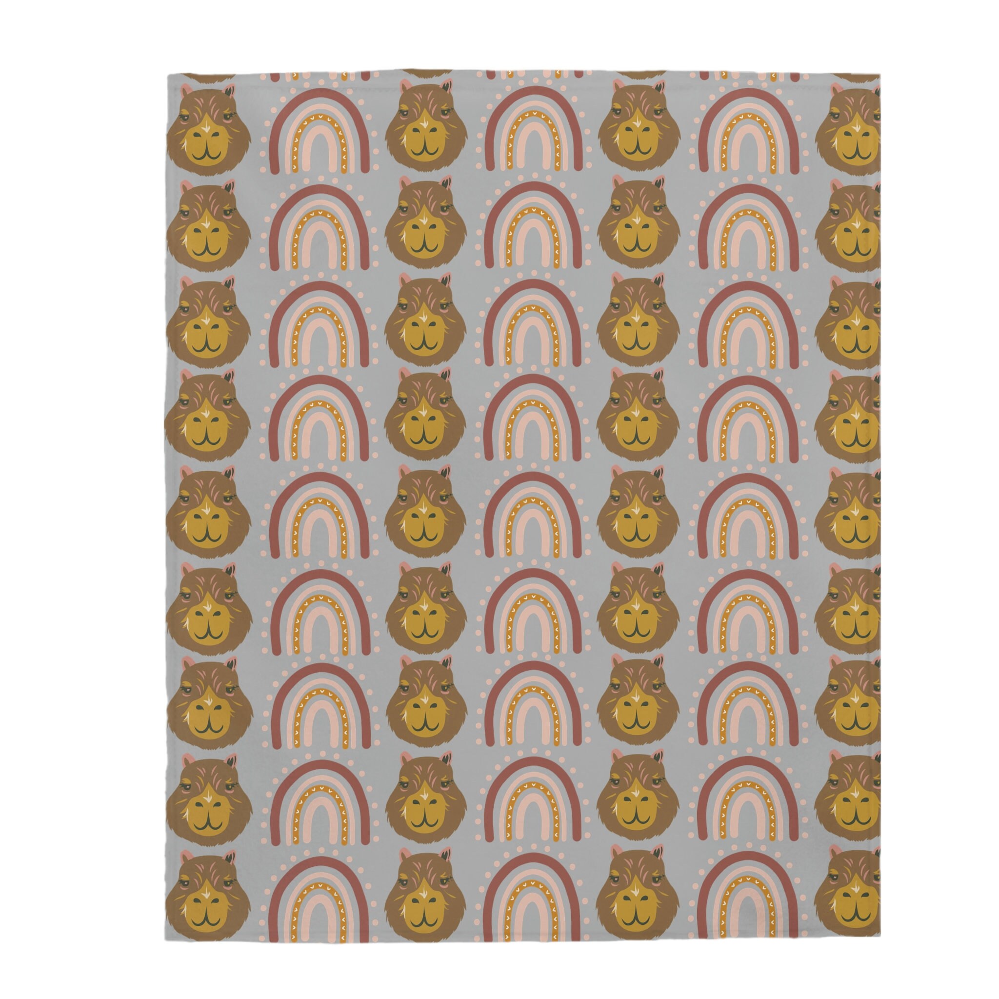 Discover Capybara Boho Rainbow, Capybara Lover Fleece Blanket