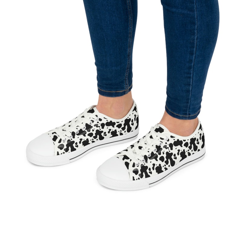 Cow Print Shoes, Cow Print, Cute Cow Print Women's Shoes, Women's Low