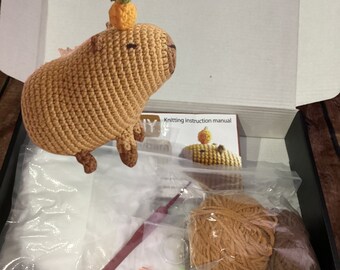 Capybara Crochet Kit, Capybara Gift, Cute Capybara