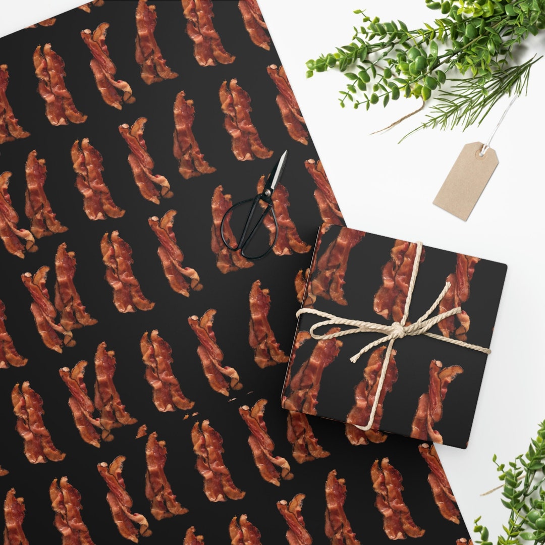 Bacon Wrapping Paper, Funny Wrapping Paper, Wrapping Paper for Bacon