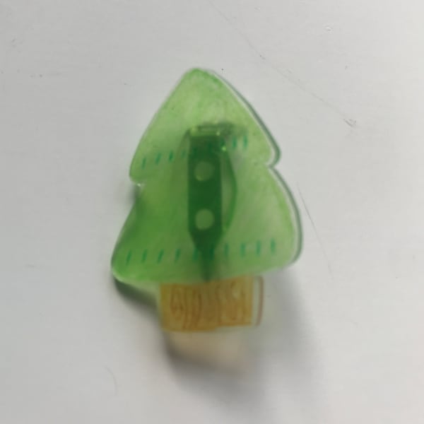 Shrink Plastic Tree Brooch