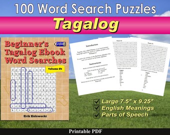 Beginner's Tagalog Ebook Word Searches