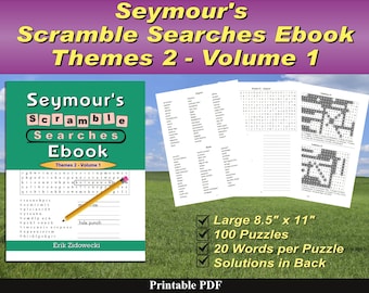 Seymour's Scramble Searches Ebook - Themes 2 - Volume 1
